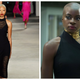 Cushnie et Ochs Fall/Winter 2018; Danai Gurira as Okoye (foreground) in Black Panther with Lupita Nyong’o’s Nakia